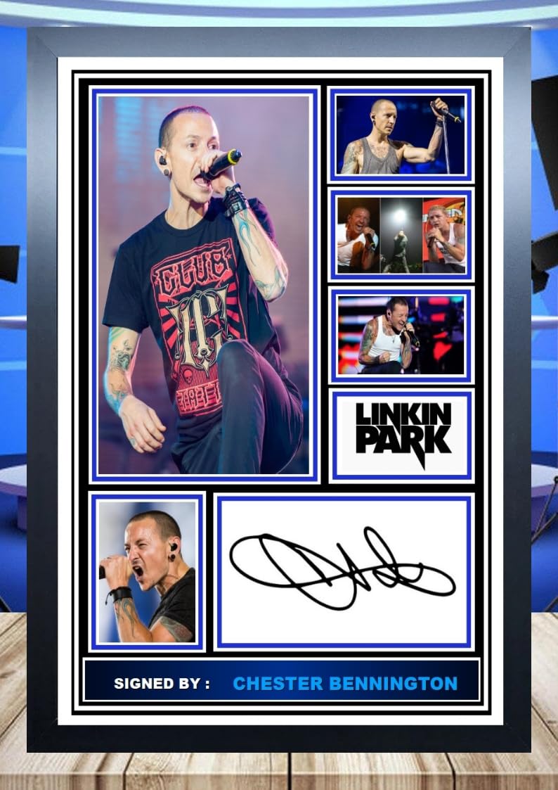 LINKIN PARK 全員サイン入りフォト COA付 2011 チェスター LINKIN PARK 全員サイン入りフォト COA付 2011 チェスター 10種類
